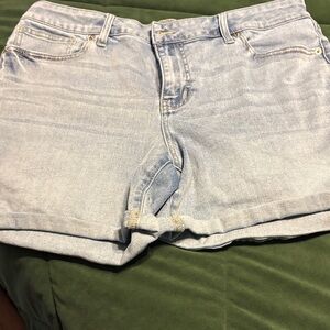 Maurices Light Blue Denim Shorts